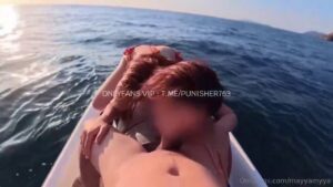 คลิปหลุด น้องเมย์ สาวตัวเล็กเงี่ยนแสบ โดนแฟนควยใหญ่ซอยหีกลางแจ้งหัวหิน แตกในทะลัก